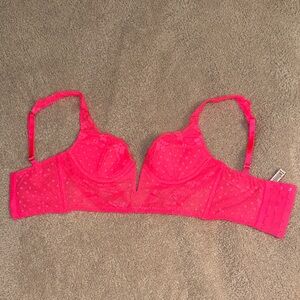 Victoria's Secret Hot Pink Lace Bra